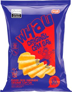 Batata Whau Ondulada Original Com Sal 30g
