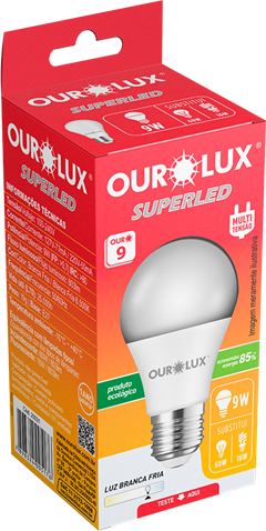 Lampada Ourolux Led 9w Bivolt