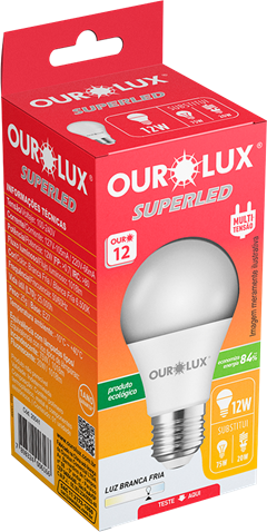 Lampada Ourolux Led 12w Bivolt