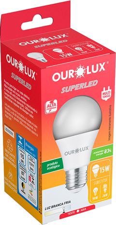 Lampada Ourolux Led 15w Bivolt