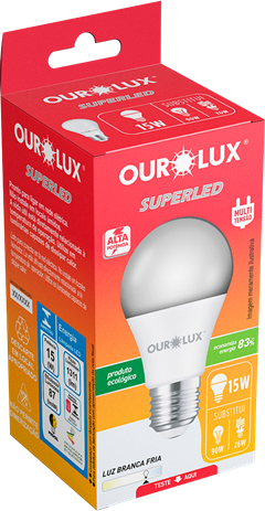 Lampada Ourolux Led 15w Bivolt