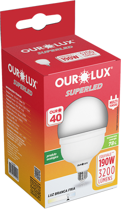 Lampada Ourolux Led 40w Bivolt