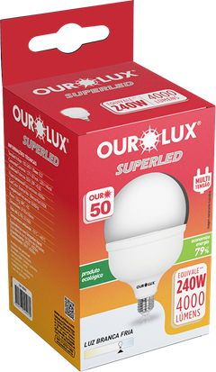 Lampada Ourolux Led 50w Bivolt