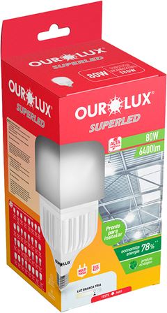 Lampada Ourolux Led 80w Bivolt