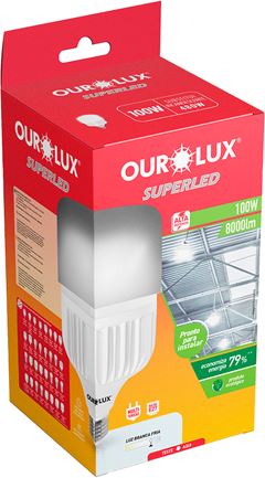 Lampada Ourolux Led 100w Bivolt