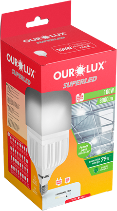 Lampada Ourolux Led 100w Bivolt