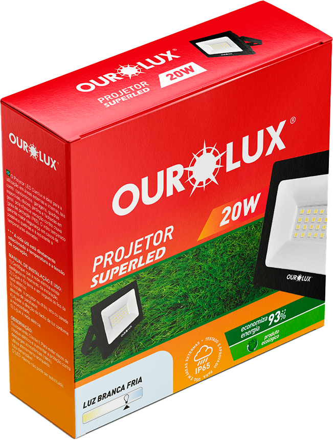 Refletor Ourolux Led 20w Bivolt