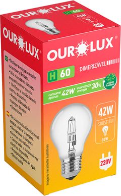 Lampada Ourolux Halogena 42w 220v