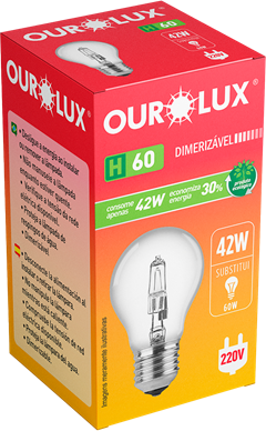 Lampada Ourolux Halogena 42w 220v