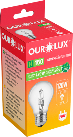 Lampada Ourolux Halogena 120w 220v
