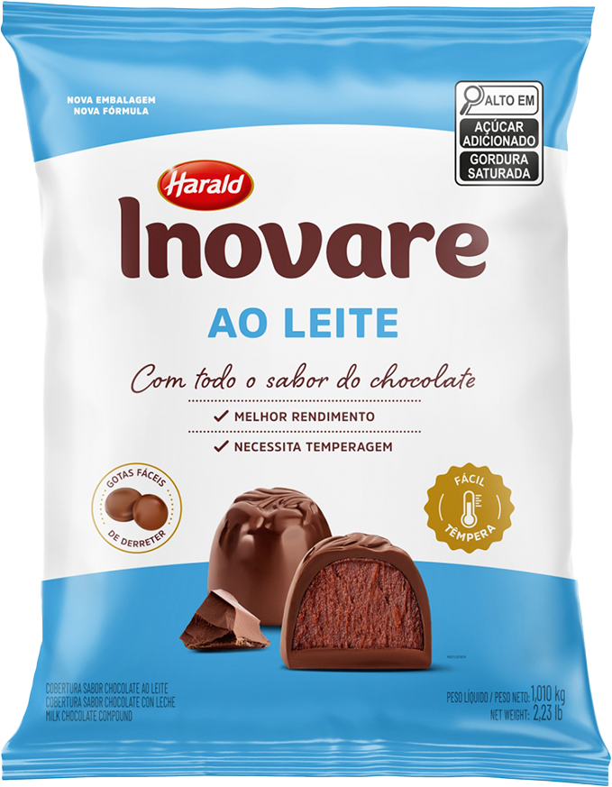 Cobertura Gotas Inovare Chocolate Ao Leite 1,01kg