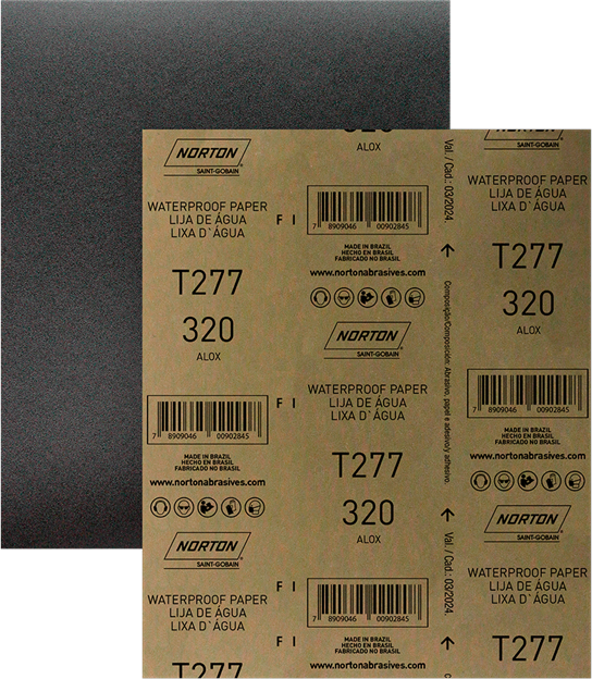 Lixa Norton D Agua T277 320 Preta