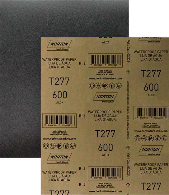 Lixa Norton D Agua T277 600 Preta