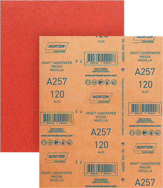 Lixa Norton Massa A257 C120 Vermelha