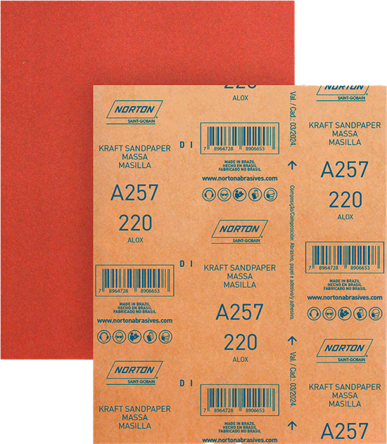 Lixa Norton Massa A257 C220 Vermelha