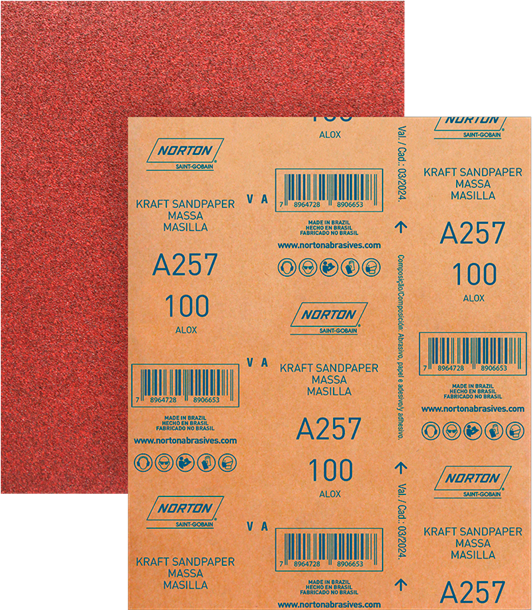 Lixa Norton Massa A257 C100 Vermelha