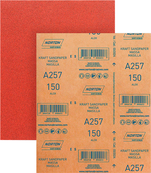 Lixa Norton Massa A257 C150 Vermelha