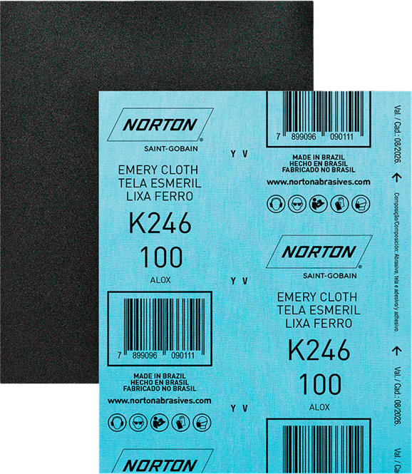 Lixa Norton Ferro/Aco K246 C100 Preta