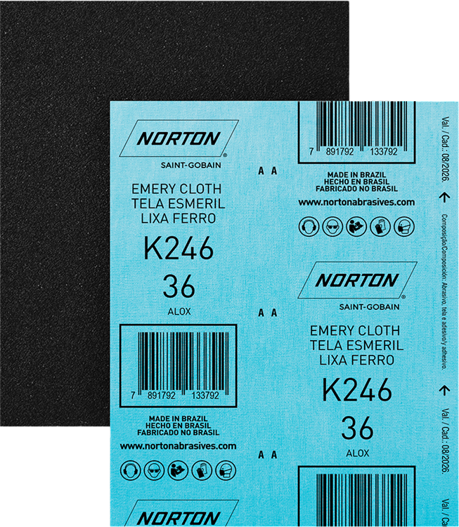 Lixa Norton Ferro/Aco K246 C36 Preta