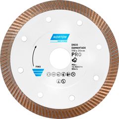 Disco Corte Diamantado Porcelanato Norton 110mmx20mm