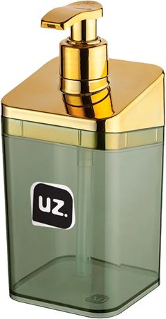 Porta Sabonete Liquido Plastico Uz Dourado
