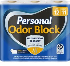 Papel Higienico Personal Folha Dupla Odor Block 20m Lv12 Pg1