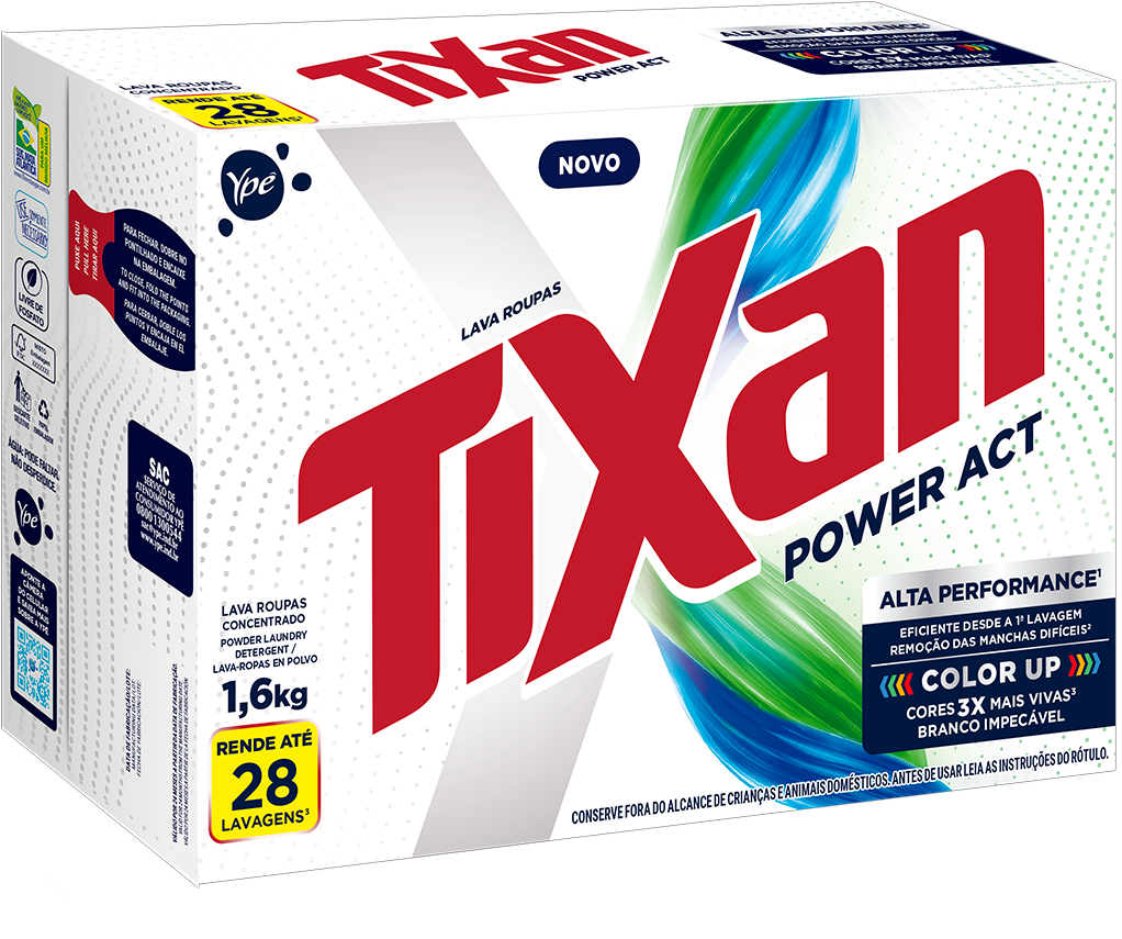 Sabao Em Po Tixan Power Act Caixa 1,6kg