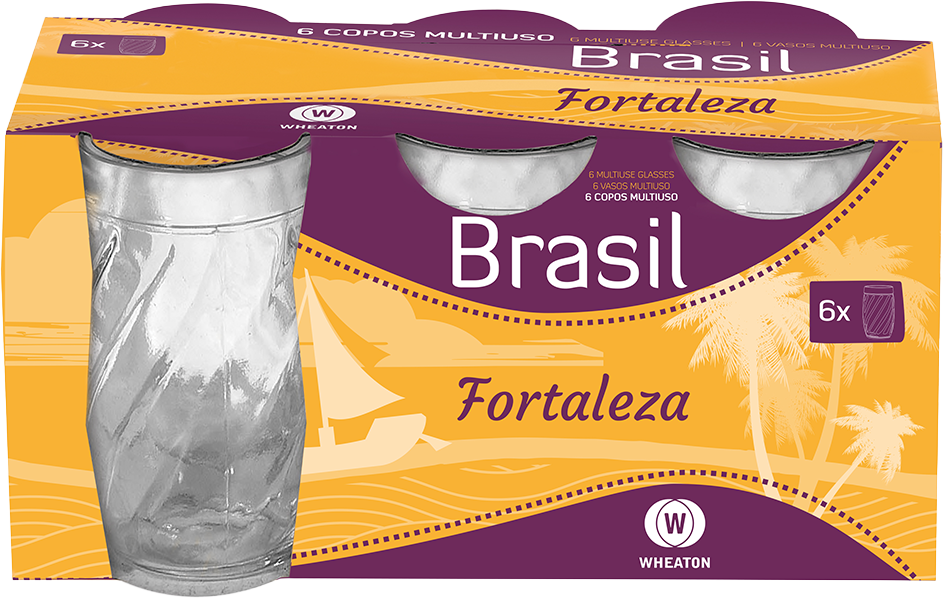 Jogo Copo De Vidro Wheaton Fortaleza 320ml