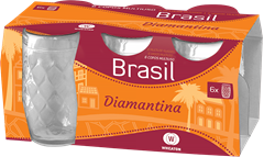 Jogo Copo De Vidro Wheaton Diamantina 320ml