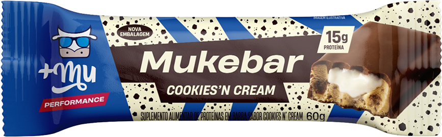 Barra De Proteina +Mu Mukebar Cookies N Cream 60g