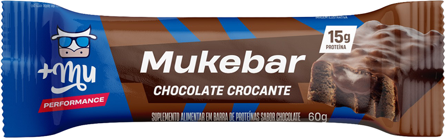 Barra De Proteina +Mu Mukebar Chocolate Crocante 60g