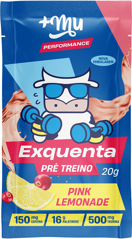 Pre Treino +Mu Pink Lemonade Exquenta 20g