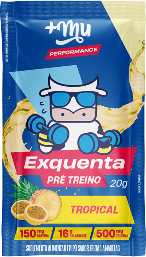 Pre Treino +Mu Tropical Exquenta 20g