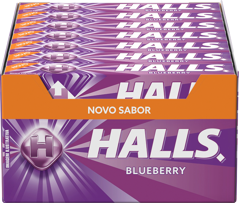 Drops Halls Blueberry 28g 21x1