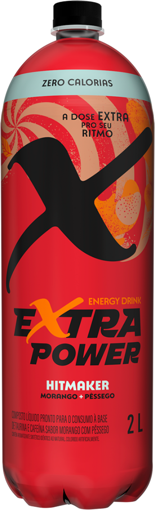 Energetico Extra Power Morango E Pessego Zero Acucar Pet 2l
