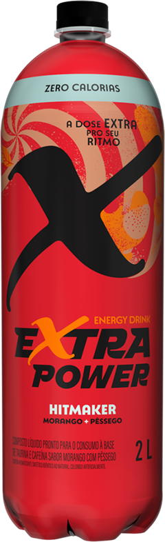 Energetico Extra Power Morango E Pessego Zero Acucar Pet 2l