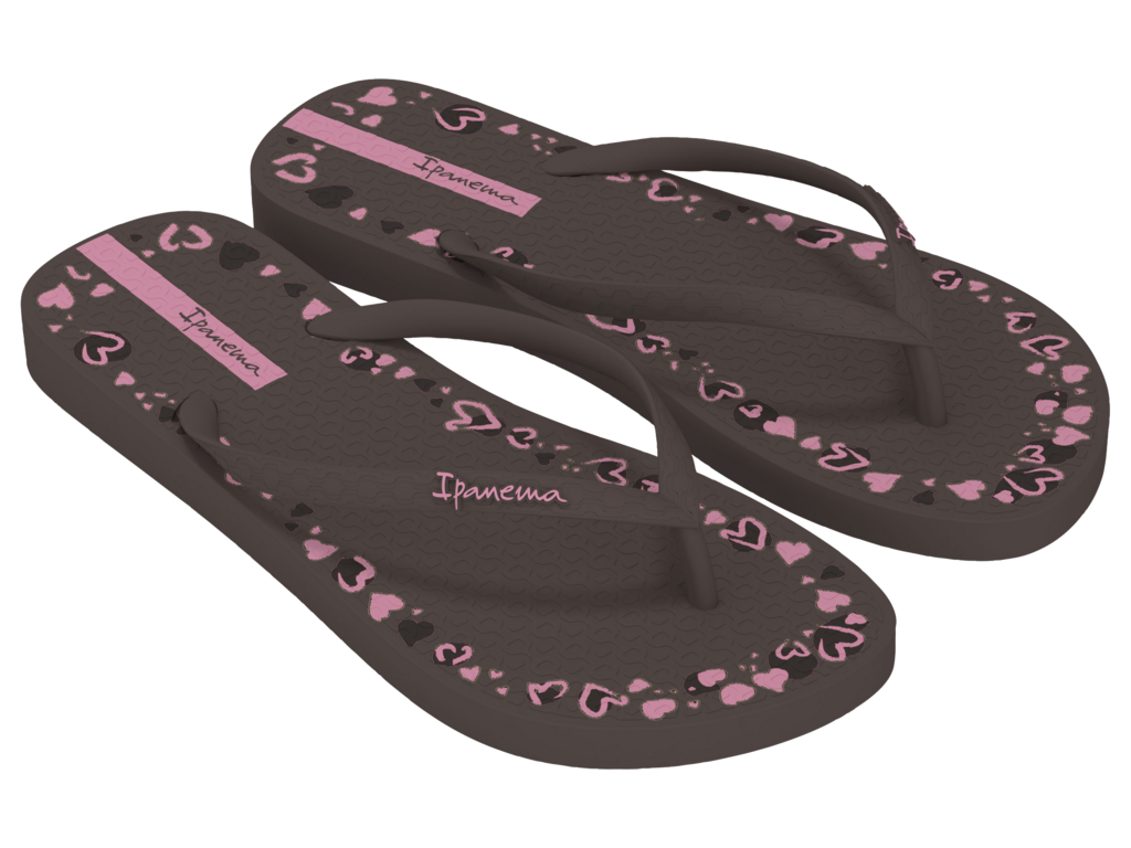Sandalia Ipanema Day Fem Adulto Marrom/Marrom/Rosa