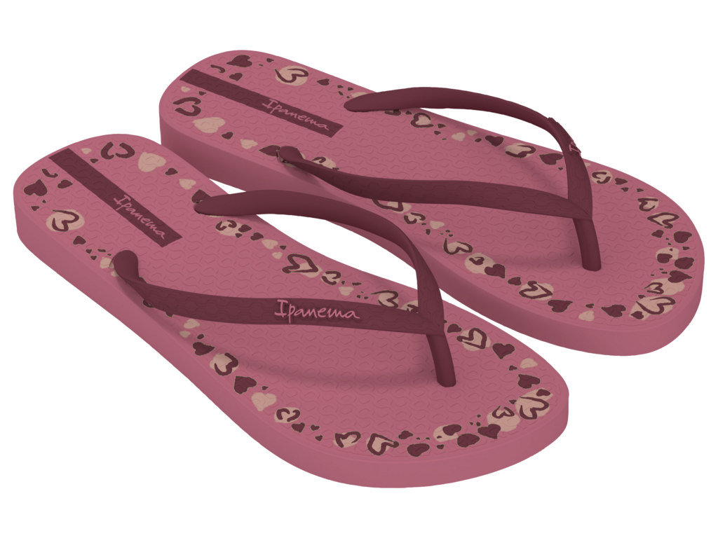 Sandalia Ipanema Day Fem Adulto Rosa/Vermelho/Rosa