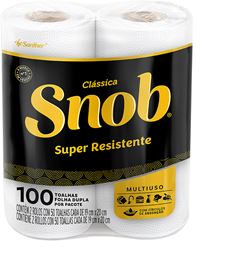 Papel Toalha Snob Branco 100fls 2un