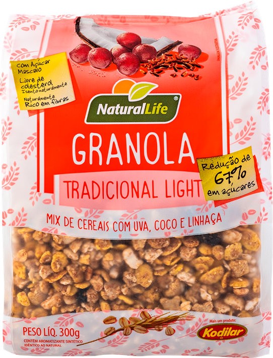 Granola Natural Life Tradicional Ligth 300g