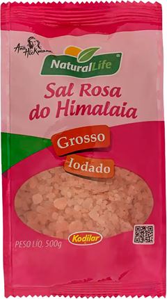 Sal Rosa Do Himalaia Natural Life Grosso 500g