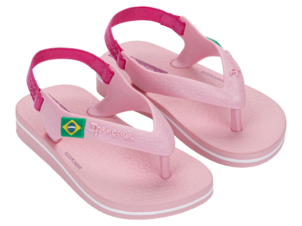 Sandalia Ipanema Brasil Fem Baby Rosa Claro/Rosa