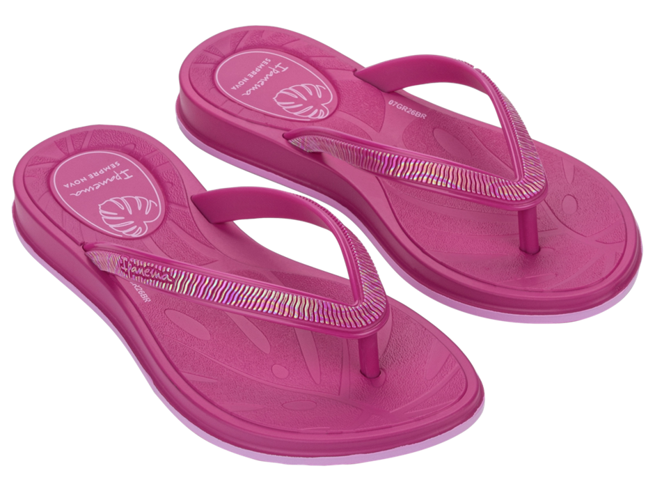 Sandalia Ipanema Shine Fem Infantil Rosa Petala/Rosa