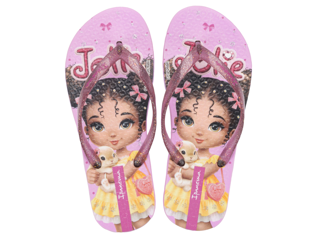 Sandalia Ipanema Jolie Amores Fem Infantil Rosa/Glitter