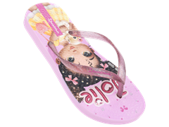 Sandalia Ipanema Jolie Amores Fem Infantil Rosa/Glitter