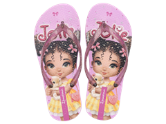 Sandalia Ipanema Jolie Amores Fem Infantil Rosa/Glitter