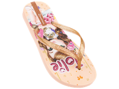 Sandalia Ipanema Jolie Amores Fem Infantil Bege/Glitter