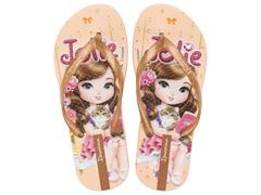 Sandalia Ipanema Jolie Amores Fem Infantil Bege/Glitter