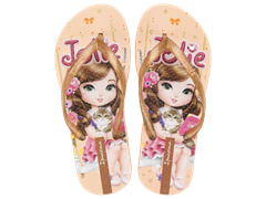 Sandalia Ipanema Jolie Amores Fem Infantil Bege/Glitter
