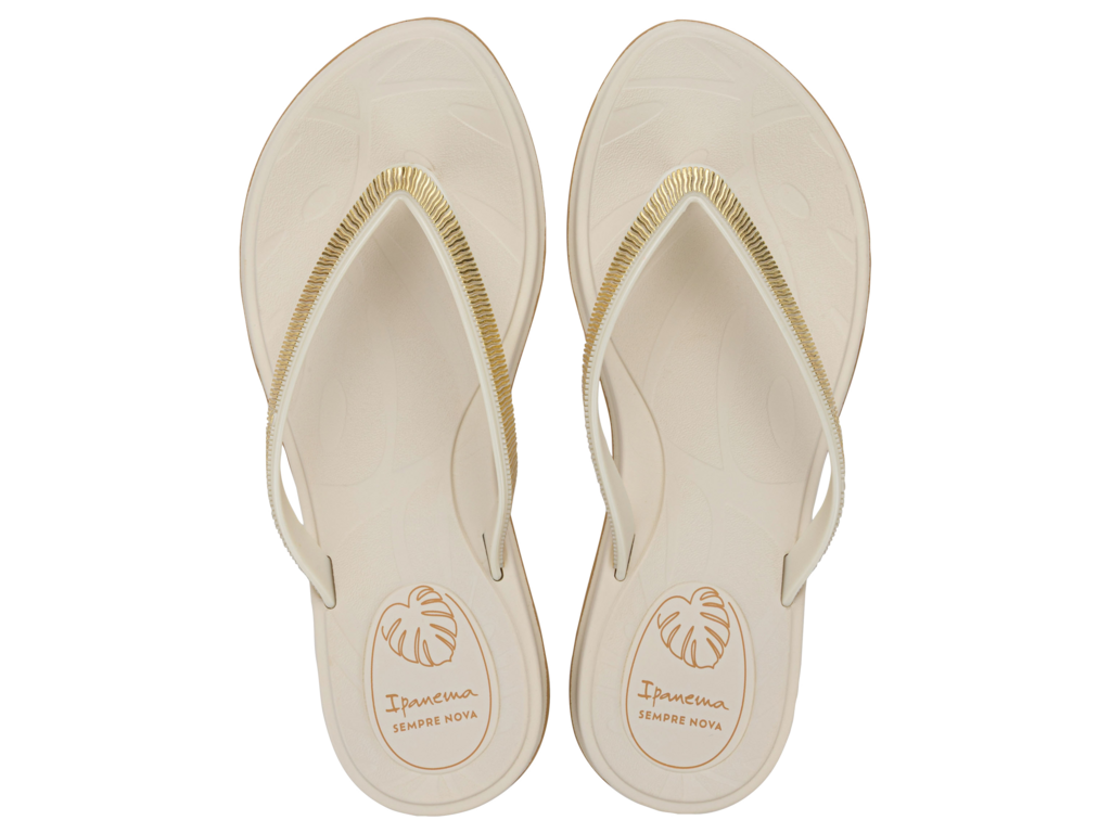 Sandalia Ipanema Shine Fem Adulto Off White/Bege